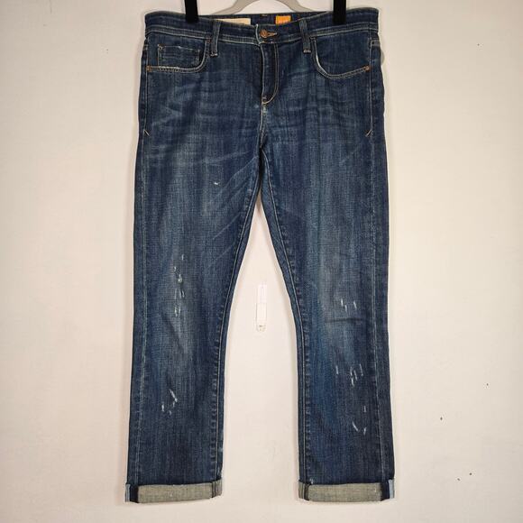 Pilcro and the Letterpress Denim - Pilcro And The Letterpress Hyphen Fit Women's Mid Rise Dark Wash Jeans Size 28